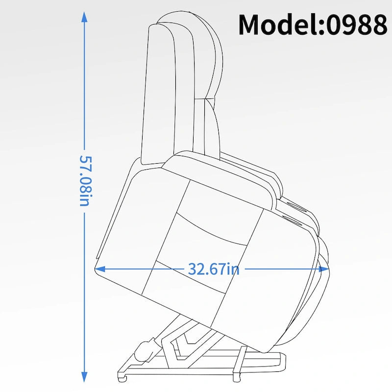 Fauteuil inclinable releveur avec massage, chauffage, ports USB et porte-gobelets noir