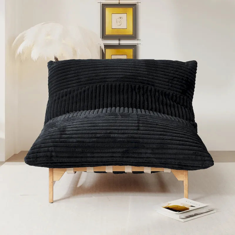 Fauteuil de salon d'appoint en velours côtelé capitonné avec pieds en bois massif, marron