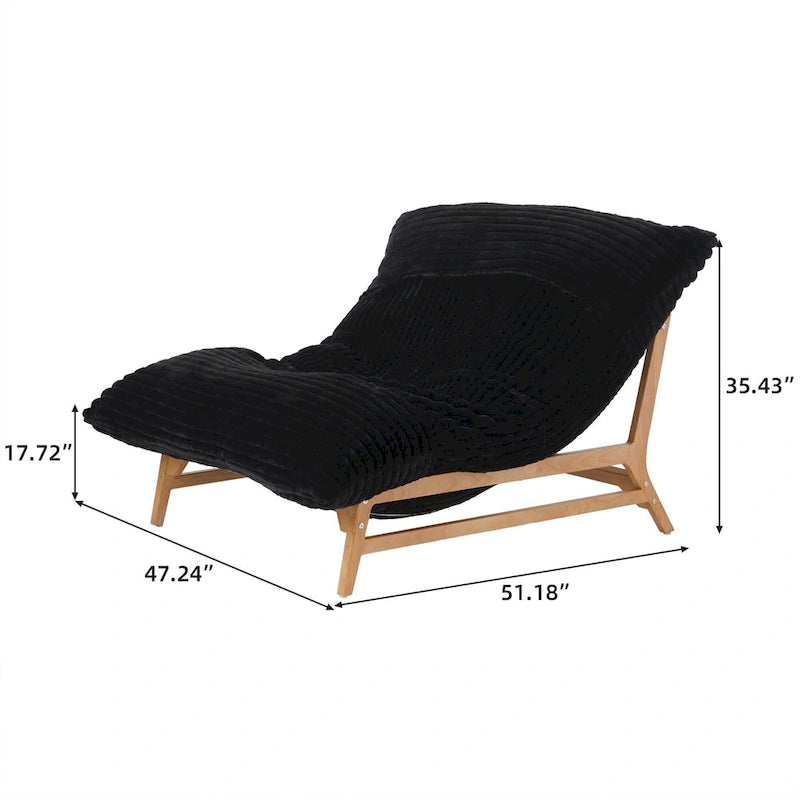 Fauteuil de salon d'appoint en velours côtelé capitonné avec pieds en bois massif, marron