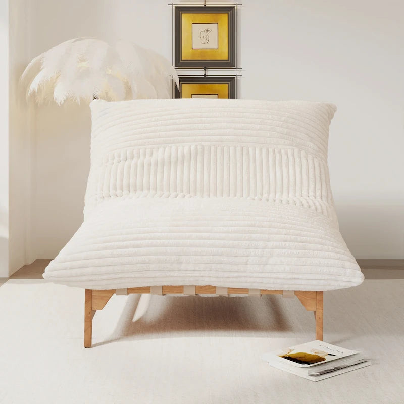 Fauteuil de salon d'appoint en velours côtelé capitonné avec pieds en bois massif, marron