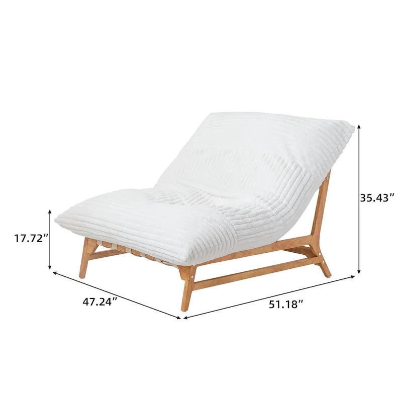 Fauteuil de salon d'appoint en velours côtelé capitonné avec pieds en bois massif, marron