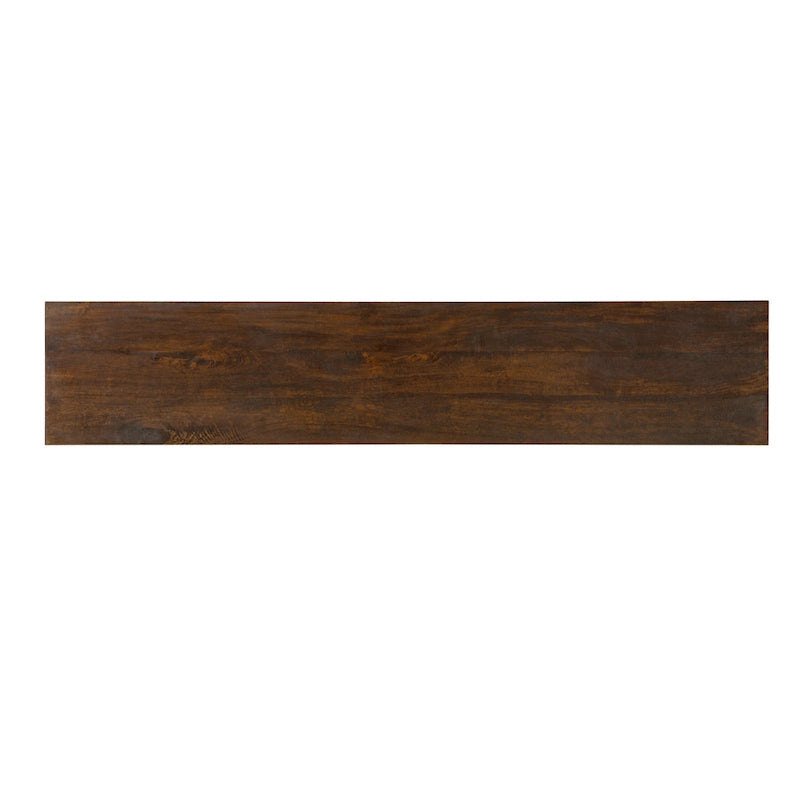 Meuble TV en noyer massif style Mid-Century Modern avec portes de rangement