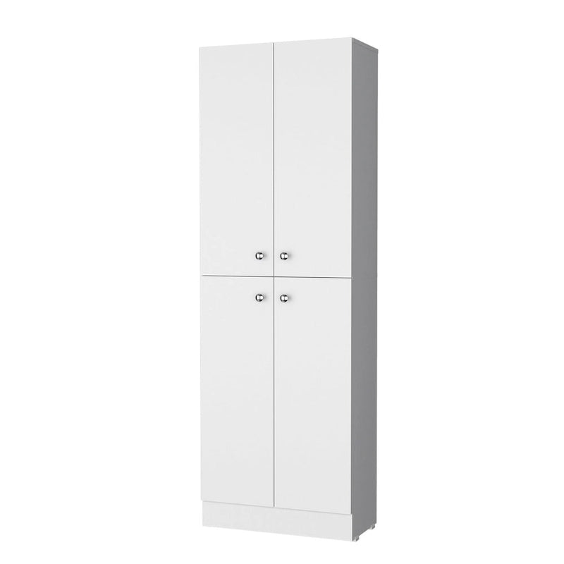 Armoire de rangement de cuisine haute noire moderne avec 4 portes
