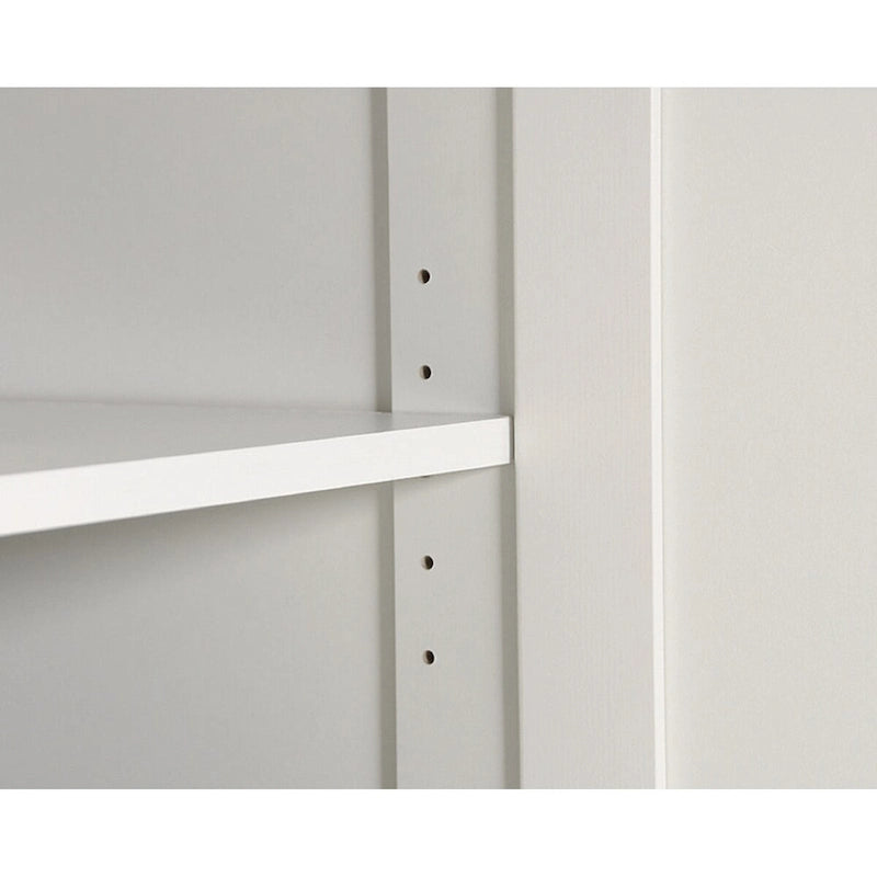 Armoire de rangement avec penderie et tiroirs coulissants Blanc
