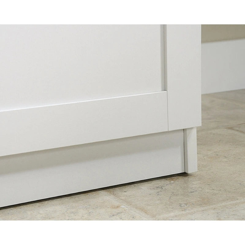 Armoire de rangement avec penderie et tiroirs coulissants Blanc