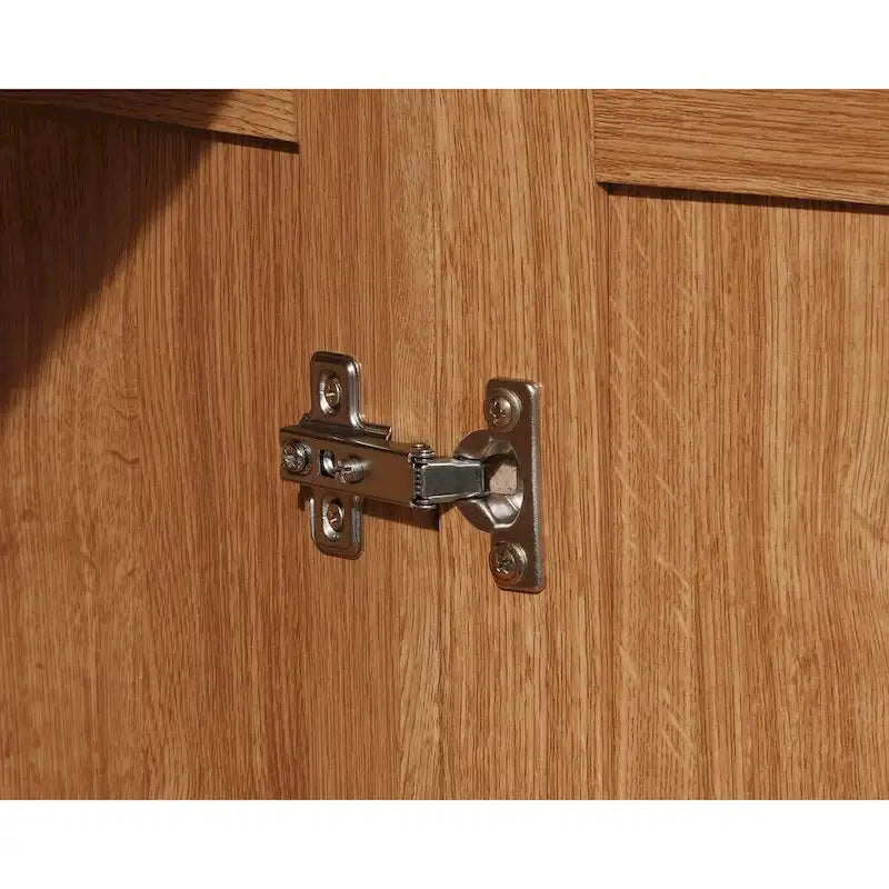 Armoire de rangement avec penderie et tiroirs coulissants Blanc
