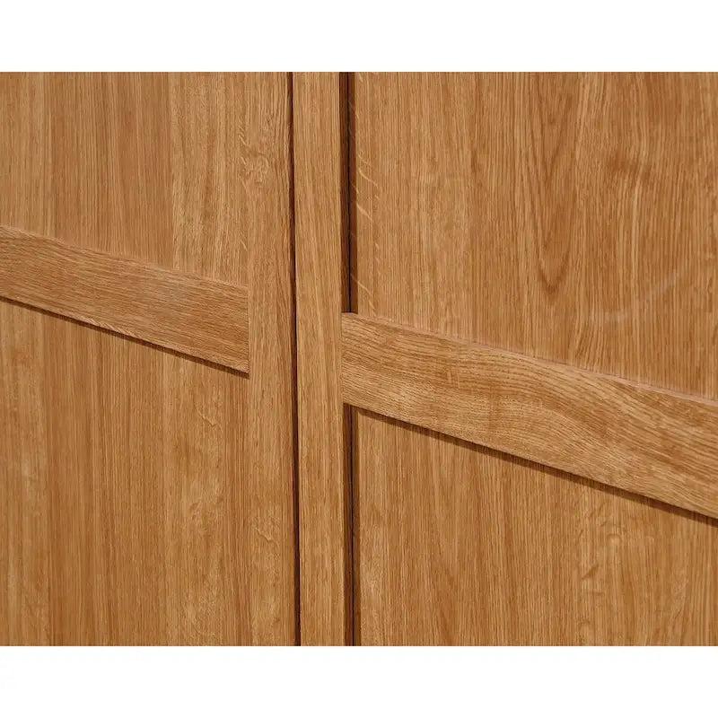 Armoire de rangement avec penderie et tiroirs coulissants Blanc