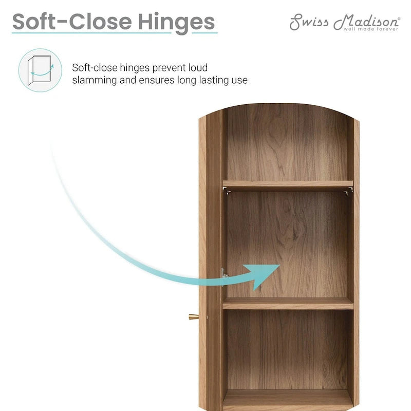 Armoire haute de style Mid-Century en placage de chêne avec porte en rotin